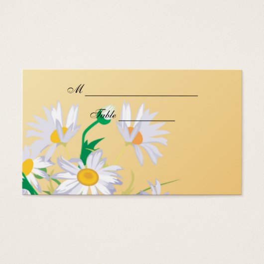 Summer Daisis Platzkarten Business Card (Vorderseite)
