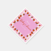 Summer Daisy Blume Berry Sweet Baby Dusche Serviette (Ecke)