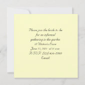 Summer Daisy Bridal Dusche Einladung (Rückseite)