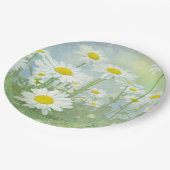 Summer Daisy Field Pappteller (Schrägansicht)