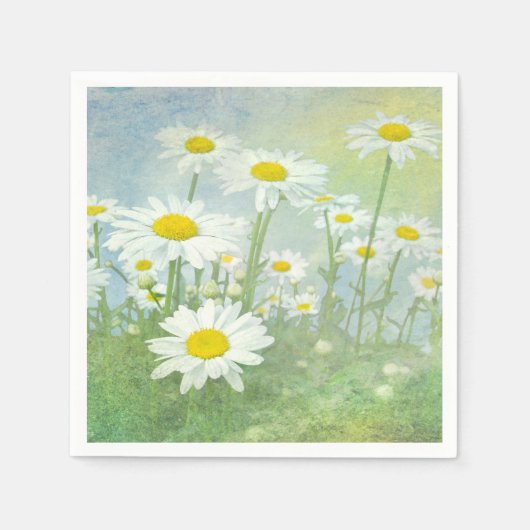 Summer Daisy Field Serviette (Vorderseite)