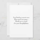 Summer Daisy Flat Danke-Card Dankeskarte (Rückseite)