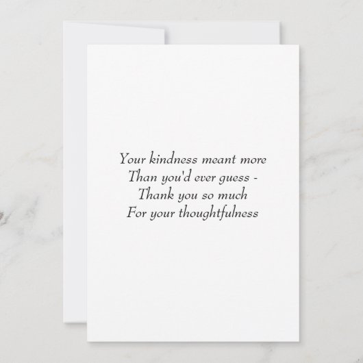 Summer Daisy Flat Danke-Card Dankeskarte (Rückseite)