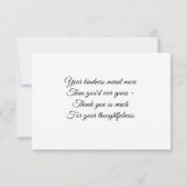 Summer Daisy Flat Danke-Card Dankeskarte (Rückseite)