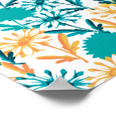 Summer Daisy Flower Garden Poster (Ecke)