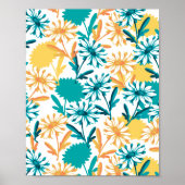 Summer Daisy Flower Garden Poster (Vorne)