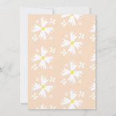 Summer Daisy Groovy Sun Rainbow Baby Dusche Einladung (Rückseite)