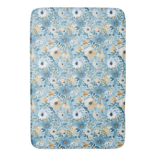 Summer Daisy Meadow Badematte (Vorderseite Vertikal)