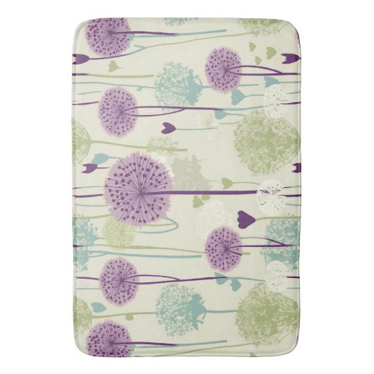 Summer Dandelion Design Badematte (Vorderseite Vertikal)