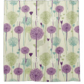 Summer Dandelion Design Duschvorhang (Vorderseite)