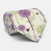 Summer Dandelion Design Krawatte (Gerollt)