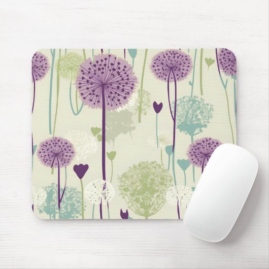 Summer Dandelion Design Mousepad (Mit Mouse)