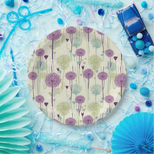 Summer Dandelion Design Pappteller (Party)