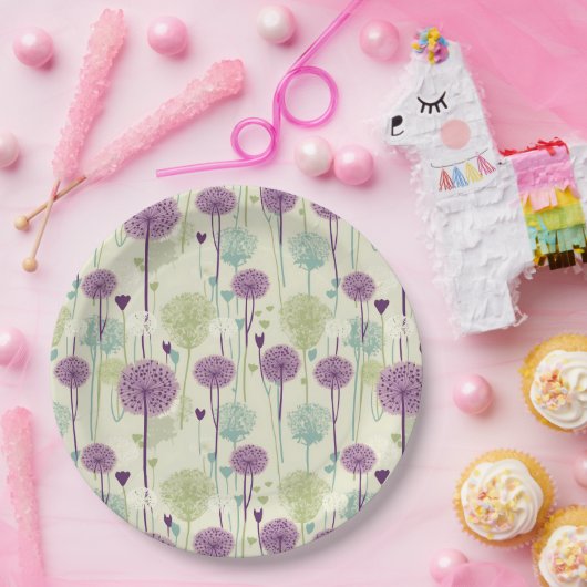 Summer Dandelion Design Pappteller (Party)