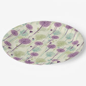 Summer Dandelion Design Pappteller (Schrägansicht)