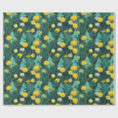Summer Dandelion Meadow Geschenkpapier (Flach)