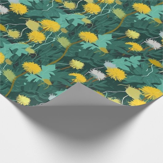 Summer Dandelion Meadow Geschenkpapier (Ecke)