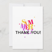 Summer  dankeskarte (Rückseite)