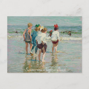 "Summer Day-Brighten Beach-EH Potthast" Postkarte