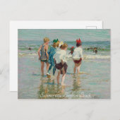 "Summer Day-Brighten Beach-EH Potthast" Postkarte (Vorne/Hinten)