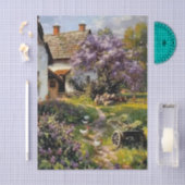 Summer Day with Chickens by Peder Mork Monsted Seidenpapier (Handwerk)