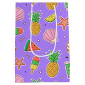 Summer Days Beach Geschenktasche Mittlere Geschenktüte (Rückseite)
