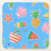 Summer Days Beach Paper Untersetzer (Vorderseite)