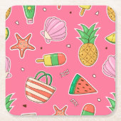 Summer Days Beach Paper Untersetzer (Vorderseite)