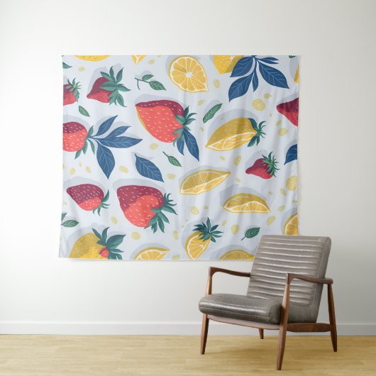 Summer Delight Fruit Wallpaper Wandteppich (Beispiel (Horizontal))