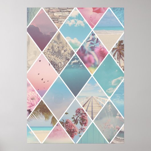 Summer Diamond Pattern Poster (Vorne)
