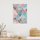 Summer Diamond Pattern Poster (Küche)