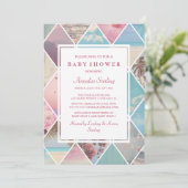 Summer Diamonds | Babyparty Einladung (Stehend Vorderseite)