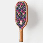 Summer Ditsy Mit Monogramm Pickleball Paddel Schläger (Links)