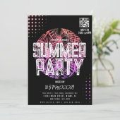 Summer DJ Event Beach Party Bar Club Flyer Einladung (Stehend Vorderseite)