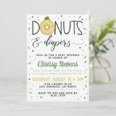 Summer Donut Baby Sprinkle Dusche Einladung (Stehend Vorderseite)