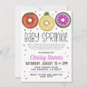 Summer Donut Baby Sprinkle Dusche Einladung (Vorderseite)