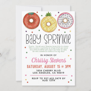 Summer Donut Baby Sprinkle Dusche Einladung