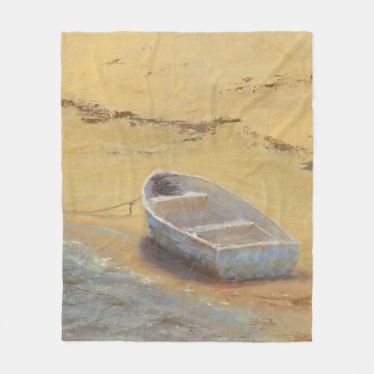 Summer Dory - Boot an der Küste Fleecedecke (Vorderseite)