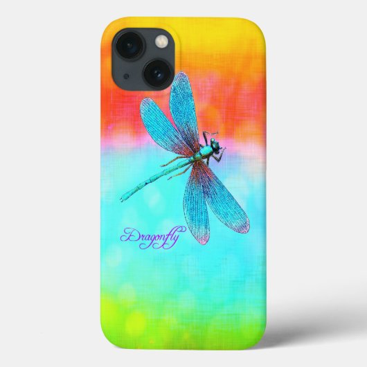 Summer Dragonfly Rainbow Bright Decoration Case-Mate iPhone Hülle (Rückseite)