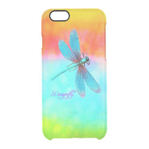 Summer Dragonfly Rainbow Bright Decoration Durchsichtige iPhone 6/6S Hülle