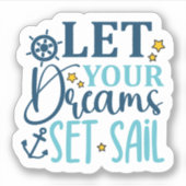 Summer Dreams Vibes Sticker (Vorderseite)