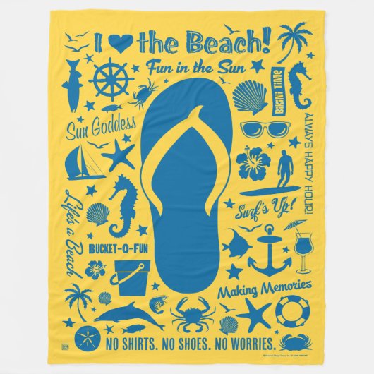 Summer Dreh Flop Muster Fleecedecke (Vorderseite)