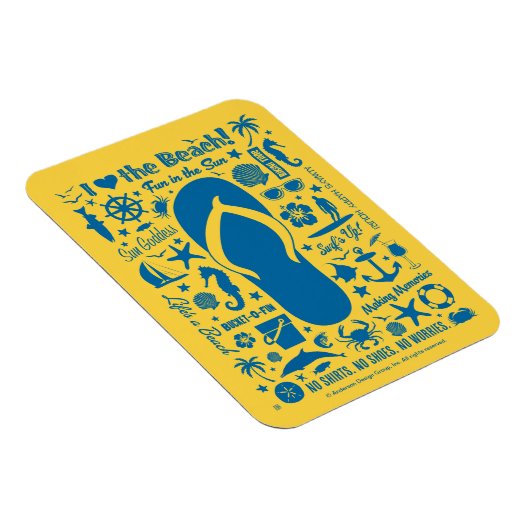 Summer Dreh Flop Muster Magnet (Rechte Seite)