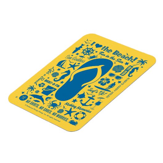 Summer Dreh Flop Muster Magnet (Linke Seite)