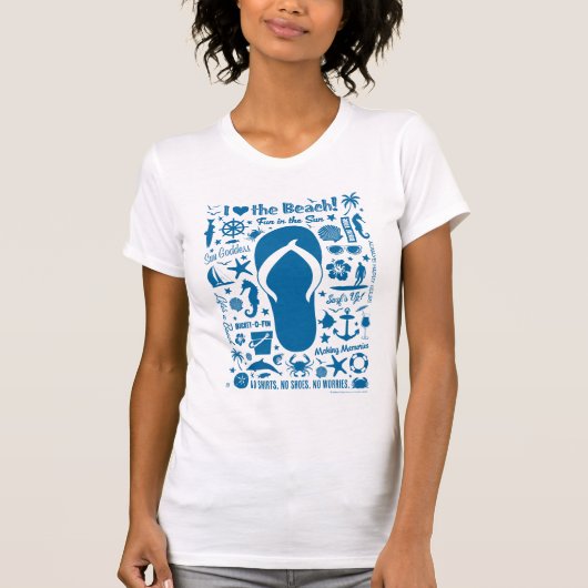 Summer Dreh Flop Muster T-Shirt (Vorderseite)