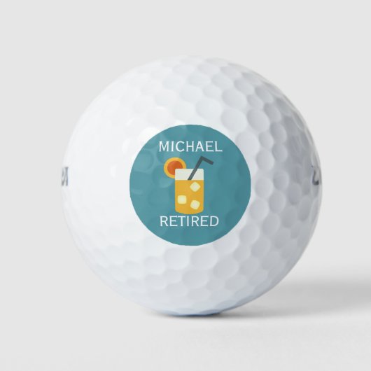 Summer Drink Design, Personalisierte Golfbälle (Vorderseite)