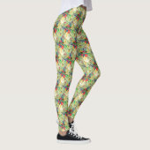 Summer Dschungel Tropical Parrot Blume Blossom Leggings (Rechts)