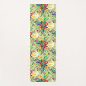 Summer Dschungel Tropical Parrot Blume Blossom Yogamatte (Vorderseite)