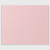 Summer Dusty Rose Blush Pink White Zigzag Streifen Geschenkpapier (Flach)