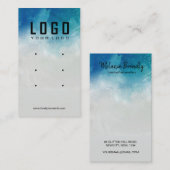 Summer Earring Display für den Aquareller Visitenkarte (Vorne/Hinten)